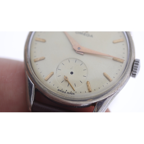 184 - Brand: Vintage Omega
 Model Name: Sub Seconds 
 Movement: Manual Wind
 Year: 1950's
 Dial shape: Cir... 