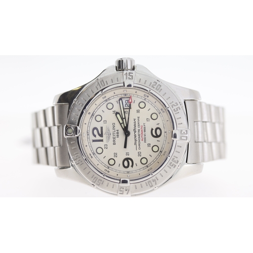 206 - Brand: Breitling
 Model Name: Superocean Steelfish 
 Reference: A17390/0
 Movement: Automatic
 Year:... 