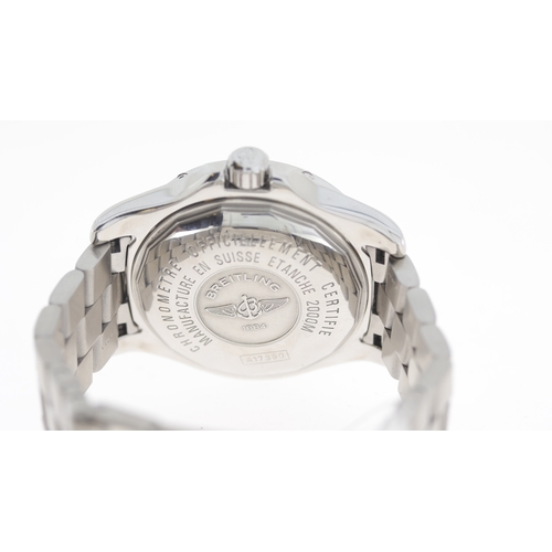 206 - Brand: Breitling
 Model Name: Superocean Steelfish 
 Reference: A17390/0
 Movement: Automatic
 Year:... 