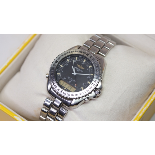 207 - Brand: Breitling
 Model Name: Pluton 
 Reference: A51038
 Movement: Quartz
 Year: 1996
 Box: Full Bo... 