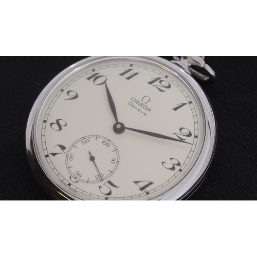 228 - Brand: Omega
Model Name: Geneve Pocket Watch
Movement: Manual Wind
Dial shape: Circular
Dial colour:... 