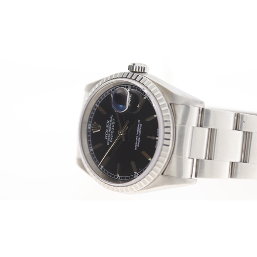 25 - Brand: Rolex
 Model Name: Date Just 
 Reference: 16220
 Movement: Automatic
 Year: Circa 2000
 Dial ... 