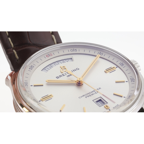 36 - Brand: Breitling
 Model Name: Premier 
 Reference: A45340
 Movement: Automatic
 Dial shape: Circular... 