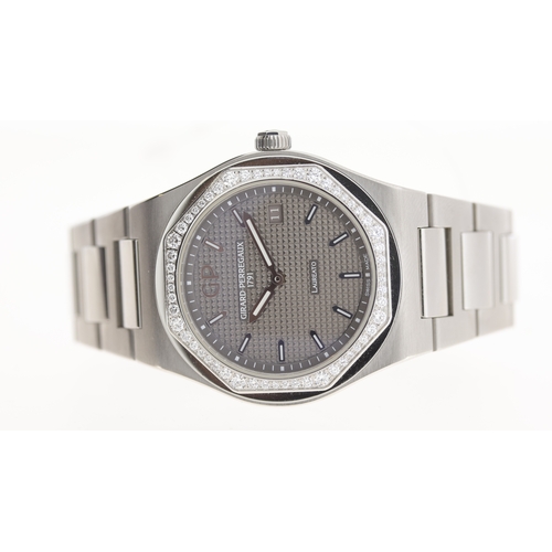 37 - Brand: Girard Perregaux
 Model Name: Laureato 
 Reference: 80189D11A231-11A
 Movement: Quartz
 Year:... 