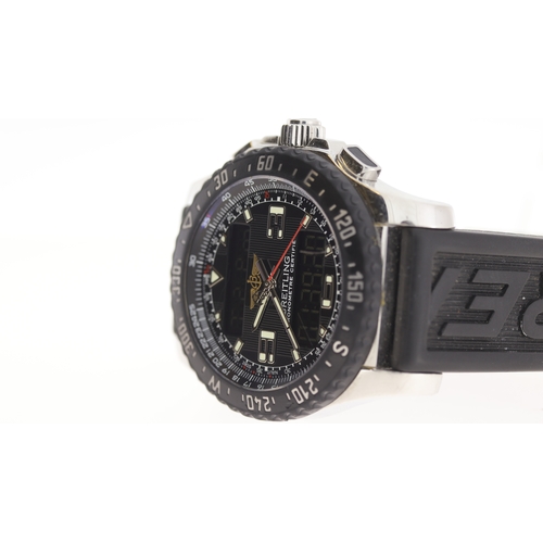 47 - Brand: Breitling
 Model Name: Airwolf Raven 
 Reference: A78364
 Movement: Quartz
 Box: Service Case... 