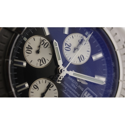 54 - Brand: Breitling
 Model Name: Cockpit 
 Reference: A13358
 Movement: Automatic
 Dial shape: Circular... 