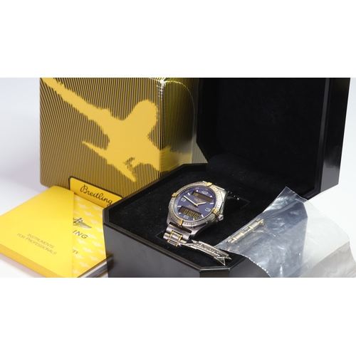 68 - Brand: Breitling
 Model Name: Aerospace 
 Reference: F65062
 Movement: Quartz
 Year: 1999
 Box: Full... 