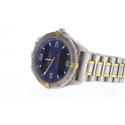 68 - Brand: Breitling
 Model Name: Aerospace 
 Reference: F65062
 Movement: Quartz
 Year: 1999
 Box: Full... 