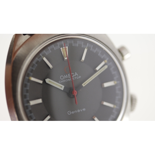 75 - Brand: Omega
 Model Name: Chronostop 
 Reference: 145.009
 Movement: Manual Wind
 Year: Circa 1970s
... 