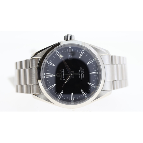 215 - Brand: Omega
 Model Name: Seamaster Aqua Terra
 Movement: Automatic
 Dial shape: Circular
 Dial colo... 