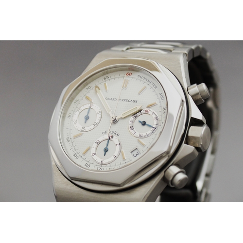 39 - Brand: Girard Perregaux
 Model Name: Laureato Olimpico 
 Reference: 8017
 Movement: Automatic
 Year:... 