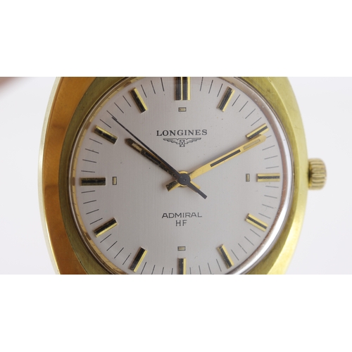 113 - Brand: Longines
 Model Name: Admiral HF 
 Movement: Manual Wind
 Year: 1972
 Dial shape: Circular
 D... 