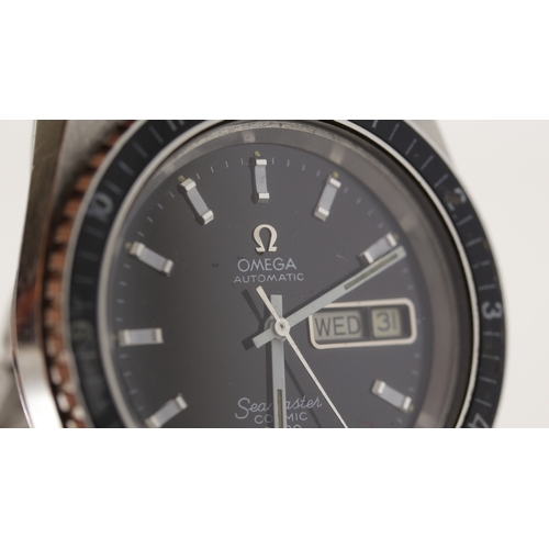 115 - Brand: Omega
 Model Name: Seamaster Cosmic 
 Movement: Automatic
 Dial shape: Circular
 Dial colour:... 