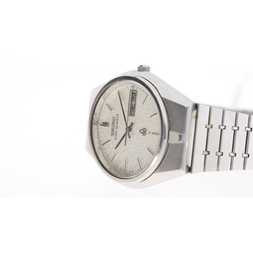 212 - Brand: Seiko
 Model Name: King Quartz 
 Reference: 601056
 Movement: Quartz
 Dial shape: Circular
 D... 