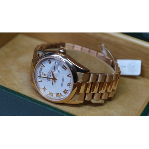 47 - Brand: Rolex
 Model Name: Day Date 36 
 Reference: 118205
 Movement: Automatic
 Year: Circa 2000
 Pa... 