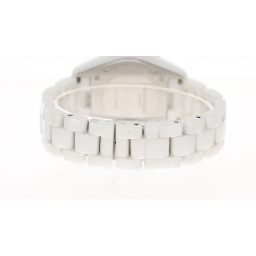 5 - Brand: Chanel
 Model Name: J12 
 Movement: Automatic
 Dial shape: Circular
 Dial colour: White
 Dial... 