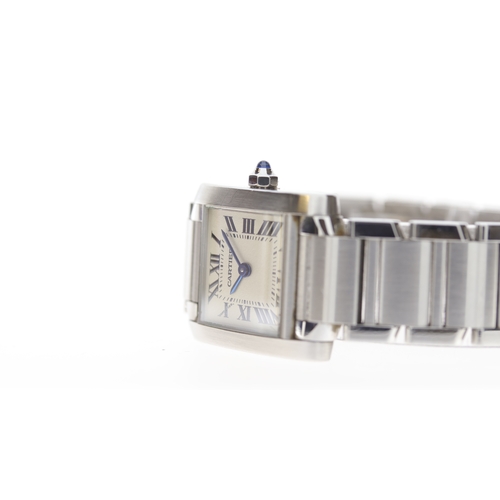 13 - Brand: Cartier
 Model Name: Tank Francasie 
 Reference: 2384
 Movement: Quartz
 Dial shape: Square
 ... 