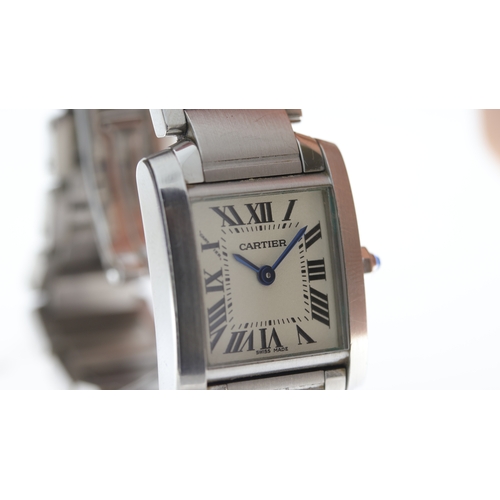 13 - Brand: Cartier
 Model Name: Tank Francasie 
 Reference: 2384
 Movement: Quartz
 Dial shape: Square
 ... 