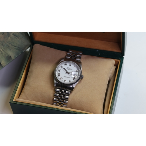 27 - Brand: Rolex
 Model Name: Date Just 
 Reference: 16220
 Movement: Automatic
 Year: 1989
 Box: inner ... 