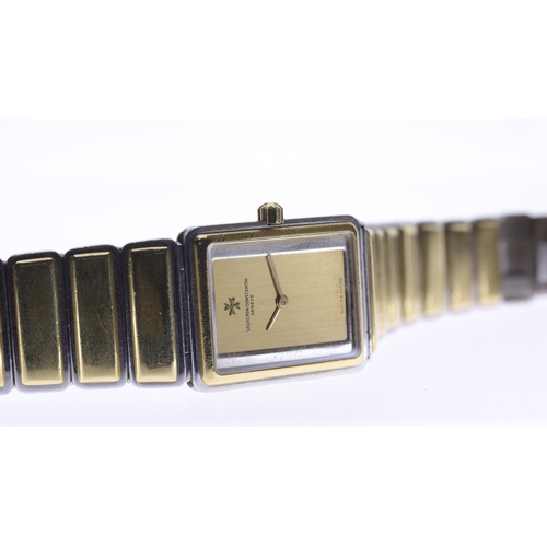 48 - Brand: Vacheron Constantin
 Model Name: Harmony 
 Movement: Quartz
 Dial shape: Rectangular
 Dial co... 