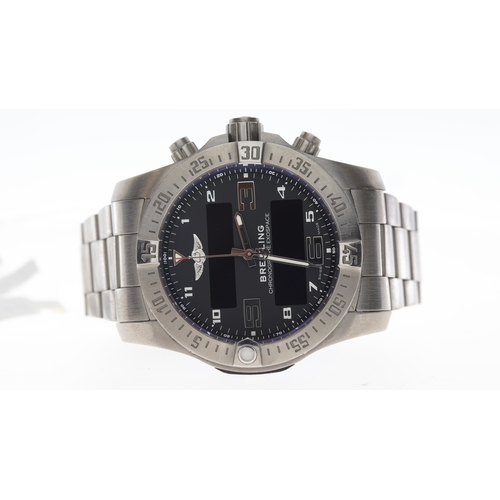 49 - Brand: Breitling
 Model Name: Exospace B55 Digital 
 Reference: EB5510
 Movement: Quartz
 Year: 2019... 