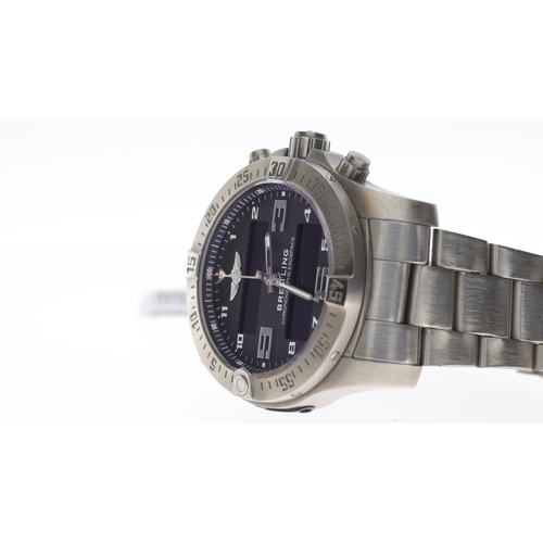 49 - Brand: Breitling
 Model Name: Exospace B55 Digital 
 Reference: EB5510
 Movement: Quartz
 Year: 2019... 