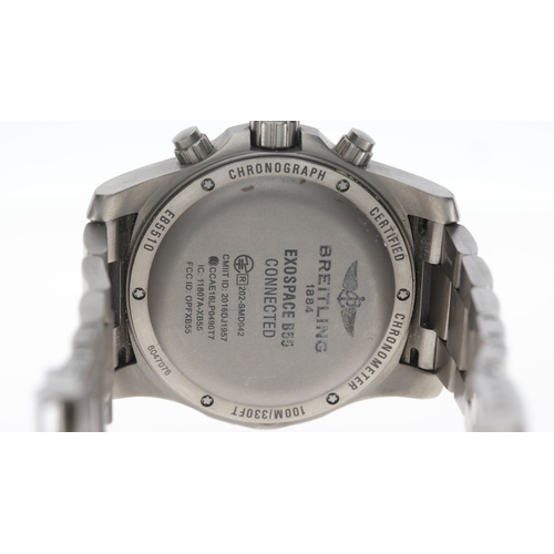 49 - Brand: Breitling
 Model Name: Exospace B55 Digital 
 Reference: EB5510
 Movement: Quartz
 Year: 2019... 