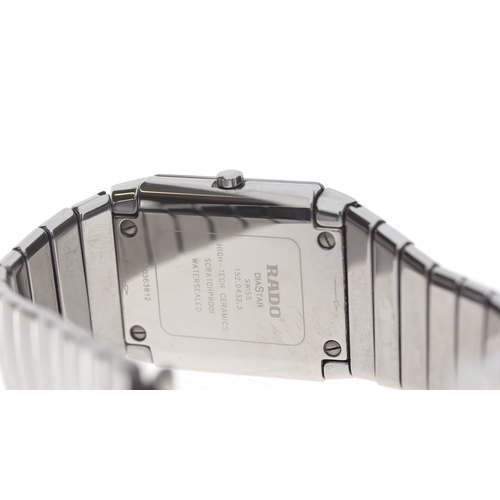 57 - Brand: Rado
 Model Name: Diastar 
 Reference: 152.0432.3
 Movement: Quartz
 Dial shape: Square
 Dial... 