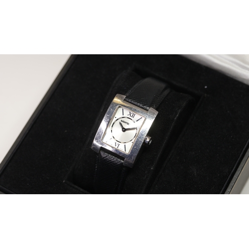 58 - Brand: Montblanc
 Model Name: Profile 
 Reference: 7047
 Movement: Quartz
 Dial shape: Square
 Dial ... 