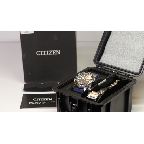 62 - Brand: Citizen
 Model Name: Diver 
 Reference: NH8381-63L
 Movement: Automatic
 Year: Circa 2020
 Bo... 