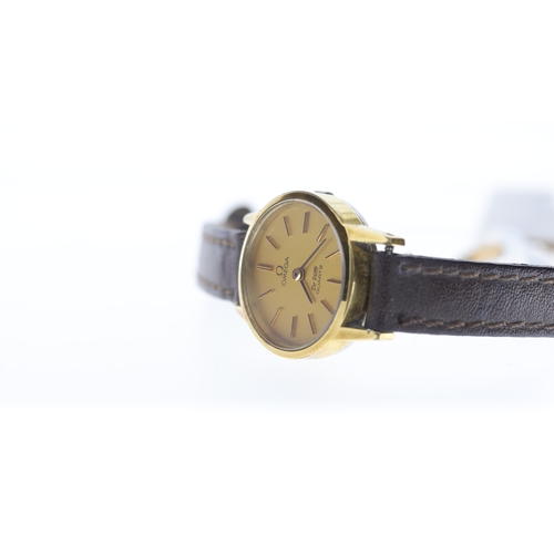 63 - Brand: Omega
 Model Name: De Ville 
 Movement: Quartz
 Year: Circa 1980's
 Box: Later box
 Dial shap... 