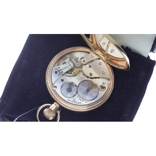 9 - Vintage E.W.C 9ct Solid Gold Pocket Watch, early 1900's, manual wind 15 jewel Swiss Made movement, h... 