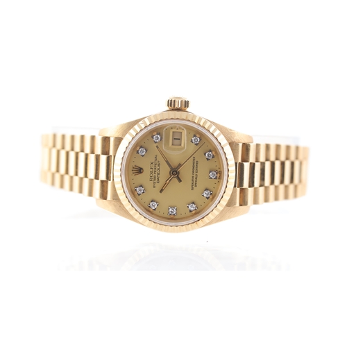 102 - Rolex Oyster Perpetual Date 18ct yellow gold Ref 6917 Circa 1983 Brand: Rolex
 Model Name: Oyster Pe... 