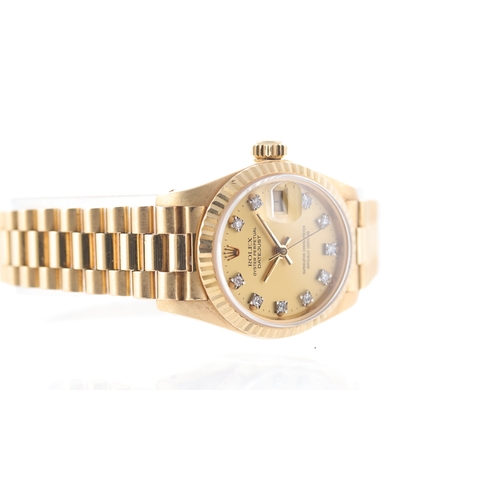 102 - Rolex Oyster Perpetual Date 18ct yellow gold Ref 6917 Circa 1983 Brand: Rolex
 Model Name: Oyster Pe... 