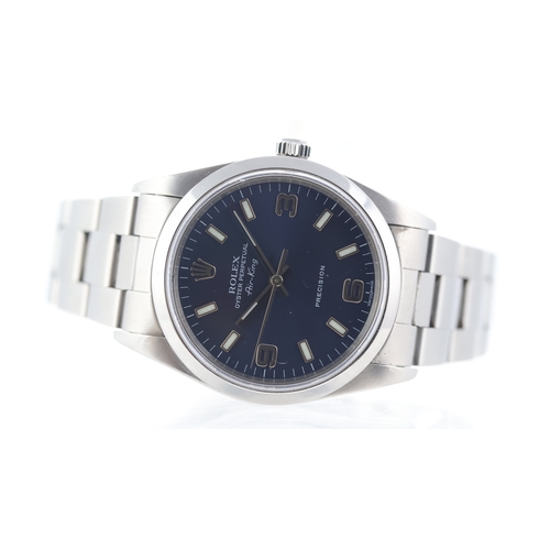 103 - Rolex Air King Ref 14000 Circa 2000 Brand: Rolex
 Model Name: Air King 
 Reference: 14000
 Movement ... 