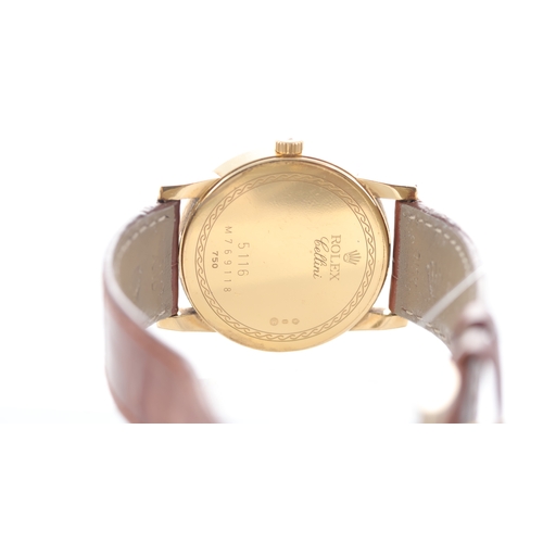 105 - Rolex Cellini 18ct yellow gold Ref 5116 Circa 2007 Brand: Rolex
 Model Name: Cellini 
 Reference: 51... 