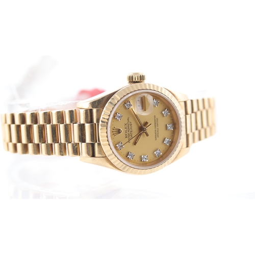 107 - Rolex Datejust 26 18ct yellow gold Ref 69178 Circa 1987 Brand: Rolex
 Model Name: Datejust 26 
 Refe... 