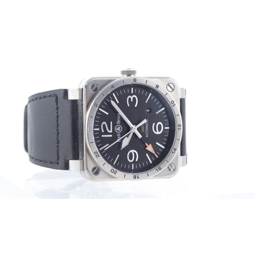 253 - Bell & Ross BR03-93-S GMT Automatic Brand: Bell & Ross
 Model Name: BR03-93-S 
 Reference: BR03-93-S... 