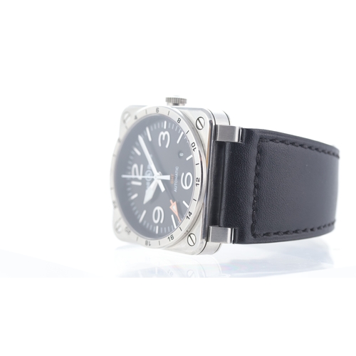253 - Bell & Ross BR03-93-S GMT Automatic Brand: Bell & Ross
 Model Name: BR03-93-S 
 Reference: BR03-93-S... 