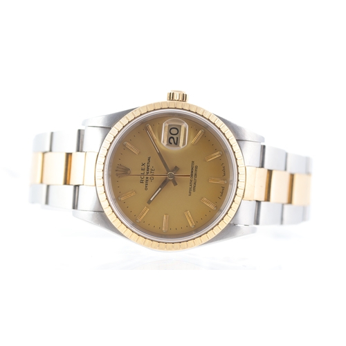 92 - Rolex Oyster Perpetual Date Ref 15223 with Papers 1990 Brand: Rolex
 Model Name: Oyster Perpetual Da... 