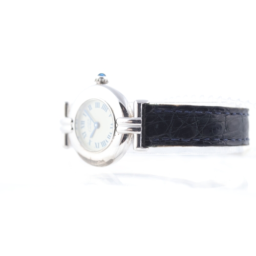 94 - Ladies Cartier Must de Cartier Colisee 925 Silver Ref 690002 with Papers 1988 Brand: Cartier
 Model ... 