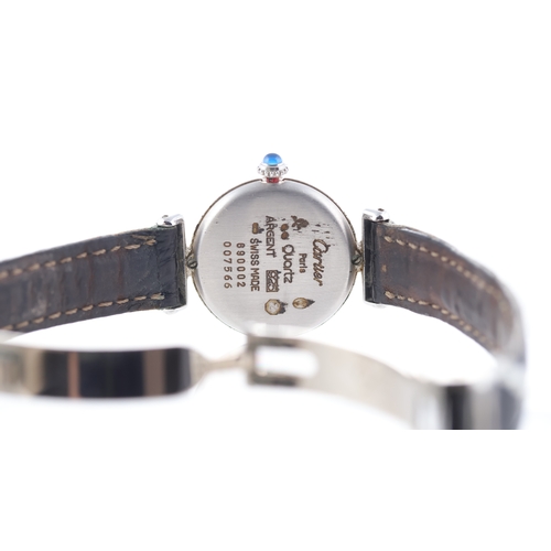 94 - Ladies Cartier Must de Cartier Colisee 925 Silver Ref 690002 with Papers 1988 Brand: Cartier
 Model ... 