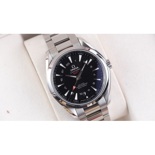 68 - Omega Seamaster Aqua Terra GMT Ref 231.10.43.22.01.001 with Box Circa 2010s Brand: Omega
 Model Name... 