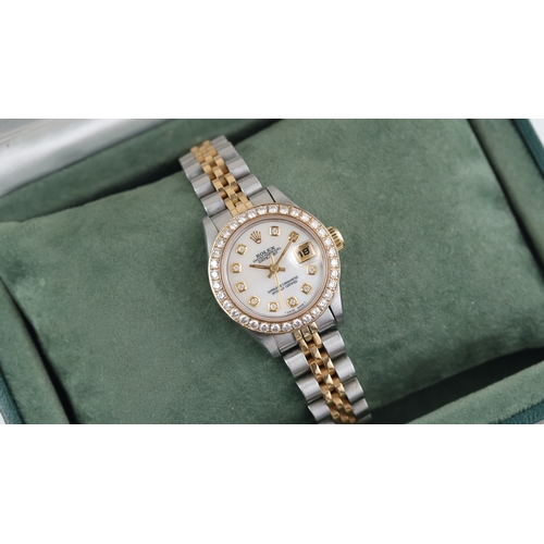 69 - Ladies Rolex Datejust 26 Ref 69173 with Box and Papers Circa 1991 Brand: Rolex
 Model Name: Datejust... 