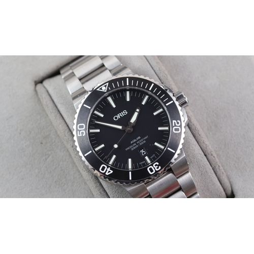72 - Oris Aquis Ref 7730 with Box and Papers Brand: Oris
 Model Name: Aquis 
 Reference: 7730
 Movement t... 