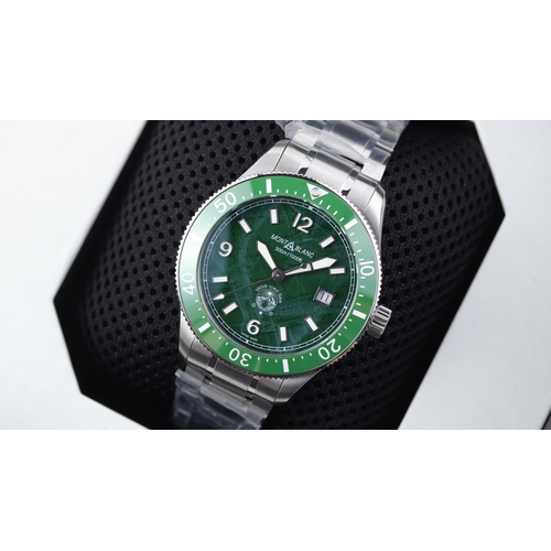 98 - Montblanc Iced Sea 0 Oxygen Ref MB129373 with Box and Papers 2025 Brand: Montblanc
 Model Name: Iced... 