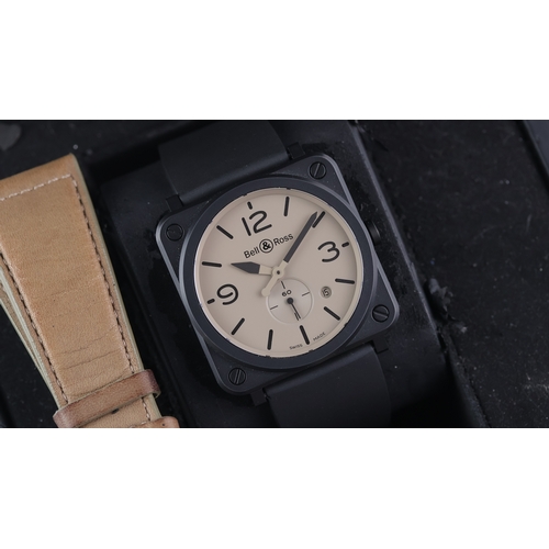 99 - Bell & Ross BRS-Desert-CEM Ref BRS-64-CMBL with Box and Papers 2020 Brand: Bell & Ross
 Model Name: ... 