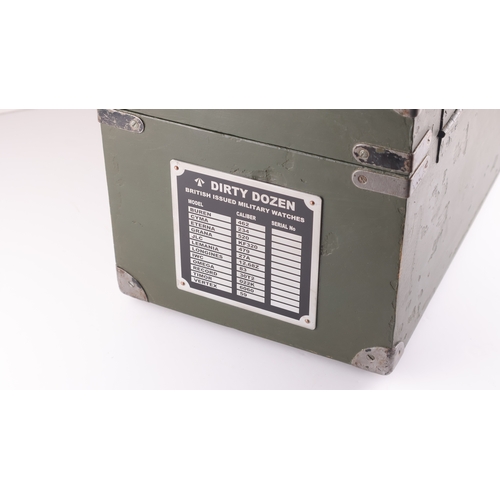 507 - *To Be Sold Without Reserve* Dirty Dozen Box, Custom Made featuring 12 cushions for a Dirty Dozen Mi... 