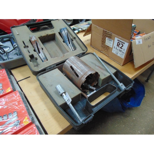 149 - core drill bits in case
