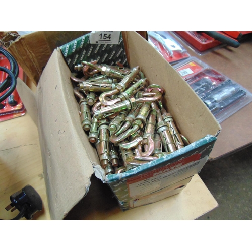 154 - 2 x boxes hook ANCHOR bolts